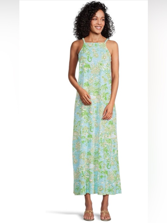 Lilly Pulitzer Dresses & Skirts - NWT Lilly Pulitzer KYLEIGH MAXI 👗 “Fresh Water Blue Sunbath” MSRP $178 NWT sz LG
